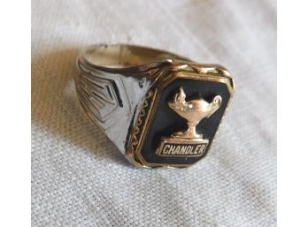 Sterling Ring With 10 K Gold 'CHANDLER'