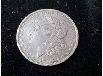 1878 P U.S. Morgan Silver Dollar, First Year Minted