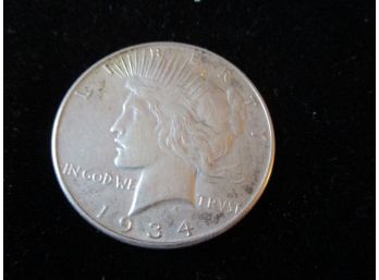 1934 P U.S. Peace Silver Dollar
