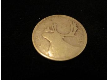 1941 Canada 25 Cent Silver Coin, WWII Era