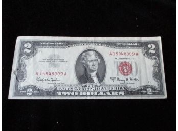 1963 A U.S. $2 Bill