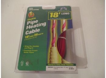 Pipe Heating Cable, 18 Feet, New In Box