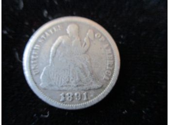 1891 O U.S. Seated Liberty Silver Dime