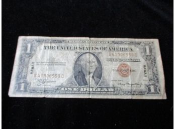 1935 A U.S. $1 Silver Certificate, 'Hawaii'