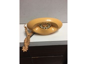 1970s A.T.C. Genie Phone . Push Buttons . Cream Color