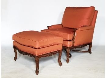 A Bergere Chair And Ottoman By Lewis Mittman (Purchased For $5500)