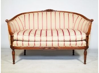 A 1920's Mahogany Framed Upholstered Causeuse