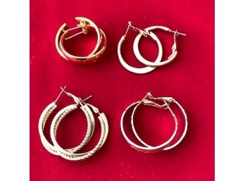 Gold-tone Hoop Earrings