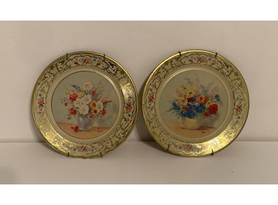 Daher Decorated Ware Hanging Wall Plate Lot Of 2