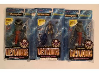 Mcfarlane Toys WetWorks Action Figures Lot Of 3 NEW