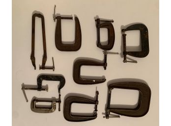 Vintage Clamps Lot Of 9 - #1