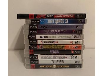 Lot Of 11 PS3 Games With Cases Lot #3