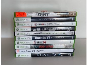 Lot Of 10 Xbox 360 Games With Cases Lot #2