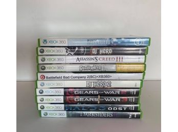 Lot Of 10 Xbox 360 Games With Cases Lot #3