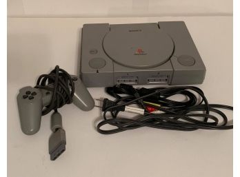 Sony Playstation W Controller , Power And AV Cables