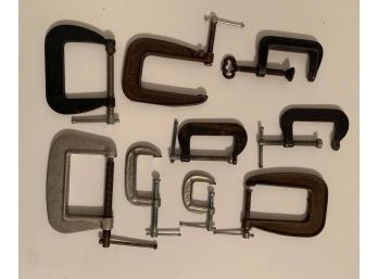 Vintage Clamps Lot Of 9 - #2