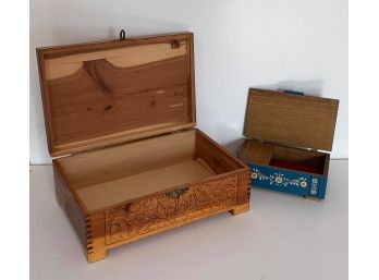 Lot Of Two Vintage Box Lot
