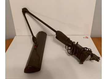 Vintage Brown Flexible Desk Lamp 42''x 18''