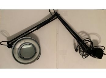Vintage Black Magnifying  Flexible Desk Lamp