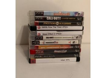Lot Of 11 PS3 Games With Cases Lot #2