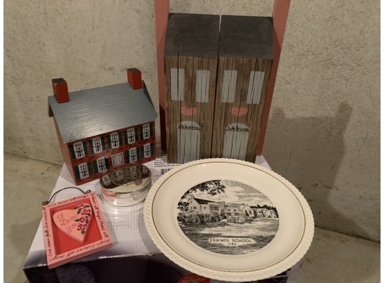 Wooden Houses, Dish And Trinket Holder