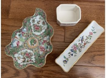 Vintage Mint Tray, Candy Dish And Salter
