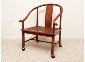 A Vintage Caned Chinoiserie Arm Chair