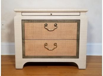 A Painted Chinoiserie Style Nightstand