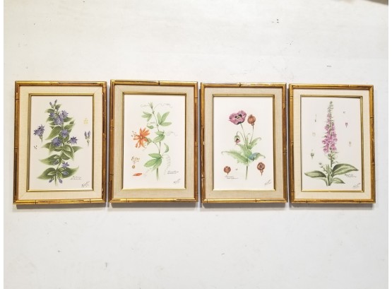 A Series Of 4 Handpainted Porcelain Plaques By Ba'Lint Kramlick