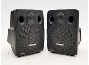 A Pair Of Samson XPL200 Speakers