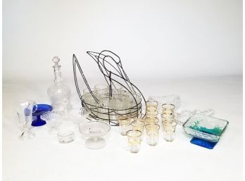 An Assortment Of Vintage Glassware