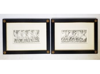A Pair Of Vintage English Classical Relief Prints 1 Of 2