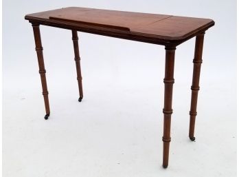 A Vintage Chinese Chippendale Style Writing Desk By Heckman Furniture