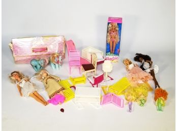 Vintage Barbie And Accessories