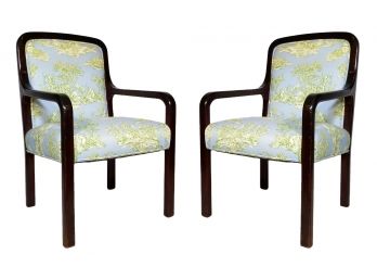 A Pair Of Vintage Cherry Framed Chairs (1 Of 2)