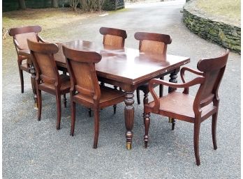 A Vintage Cantilever Dining Table And Chairs From Bloomingdales