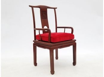 A Vintage Chinese Export Arm Chair