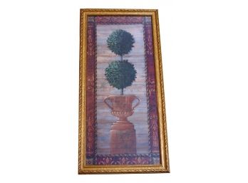 Beautiful Print Of 'Double Ball Topiary In Urn'