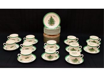 SPODE Bone China Cups, Saucers And Dessert Plates For 12 Guests - 1 Of 3