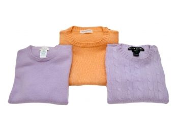 NEW Authentic RALPH LAUREN And AMINA RUBINACCI And Facconable Cashmere Sweaters