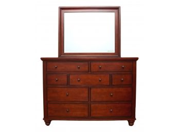 ASPEN HOME 9 Drawer Chest With Beveled Mirror