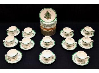 SPODE Bone China Cups, Saucers And Dessert Plates For 12 Guests - 2 Of 3