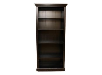 Wood Bookcase With Crown Molding And 5 Adjustable Shelves