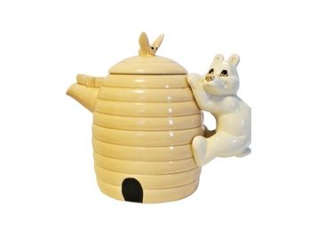 Glazed Ceramic Beehive Teapot
