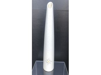 MCM Jaru Art Products California 1960's Starburst Speckled White Tall Vase 17'