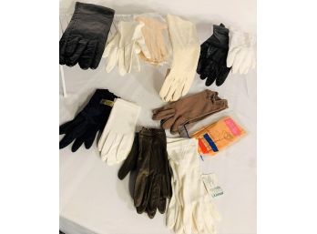 Lot C 12 Pairs Of Ladies Vintage Gloves Collection Some New