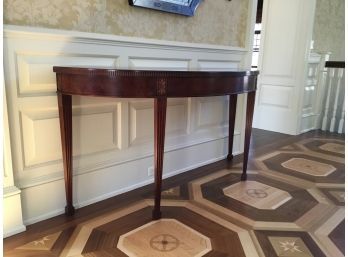 BAKER  Entry Demilune Console Table  2of2 Paid $3,500 Patricia Bonis Interiors