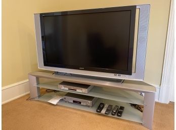 SONY WEGA SXRD Projection TV With Sony VCR And Sony DVD/CD And TV Stand