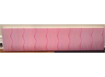 Custom Pink Fabric Valance