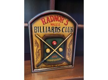 Billiard's Sign For Game Room China